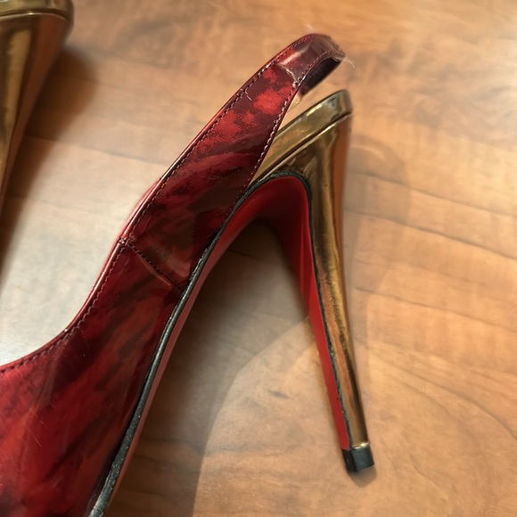 Christian Louboutin Two Tone Slingbacks - Picture 10 of 14